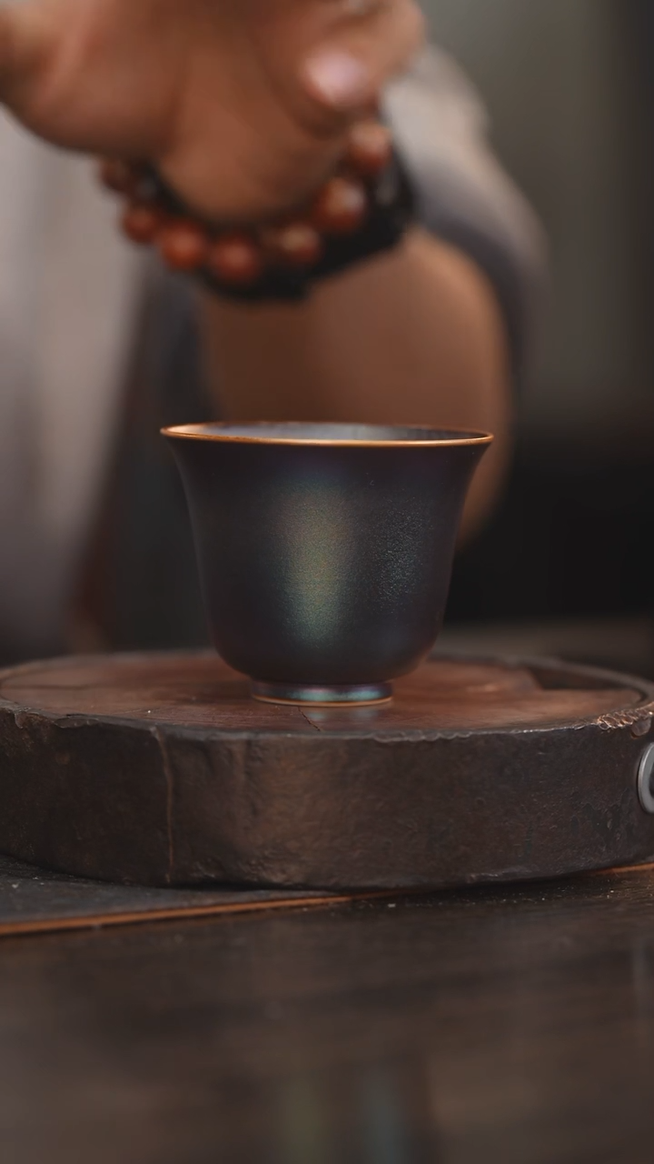 【闪购商品】杯137柴房陶瓷柴烧 窑宝花神杯