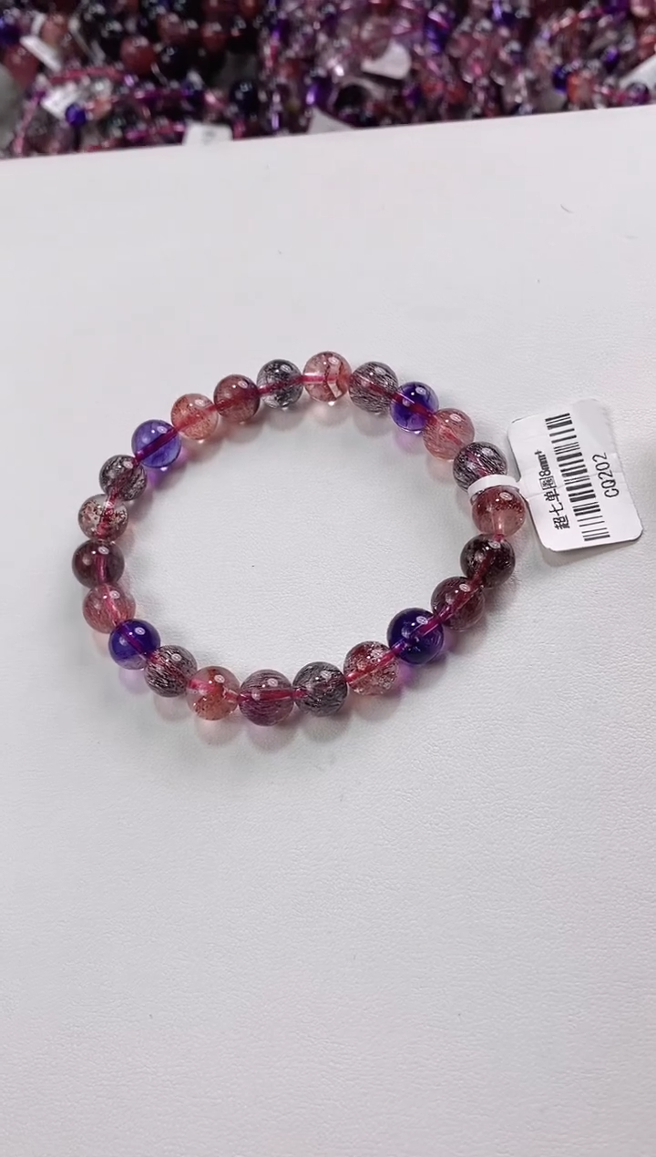 【闪购商品】水晶超七单圈8*未镶嵌多人多样性发其一