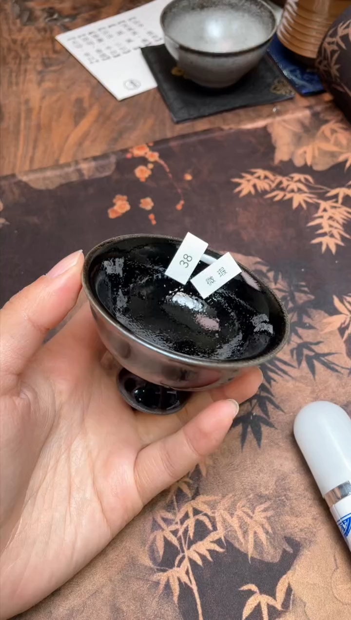 【闪购商品】茶盏38 福临号建盏主人杯（瑕疵介意勿拍）