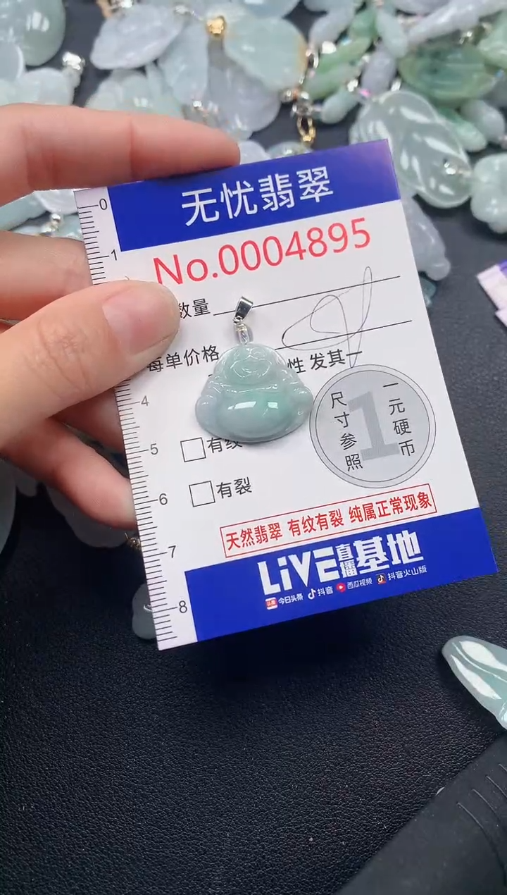 吊坠(不含链)未镶嵌翡翠4895