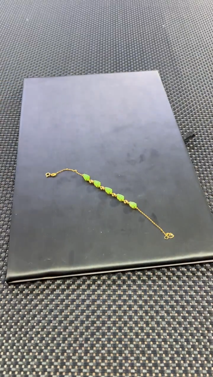 【闪购商品】和田玉手链18K金镶嵌DIY款（多样性发一件）