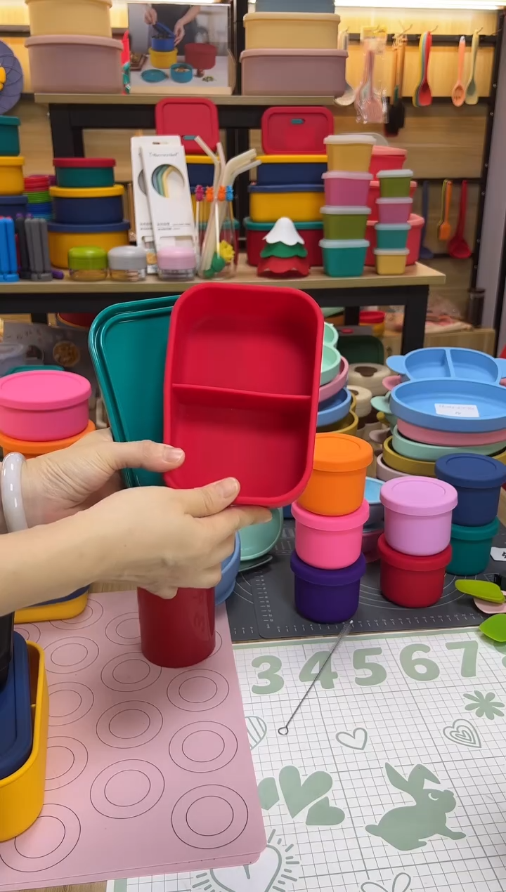 2格 700ML 红底绿盖