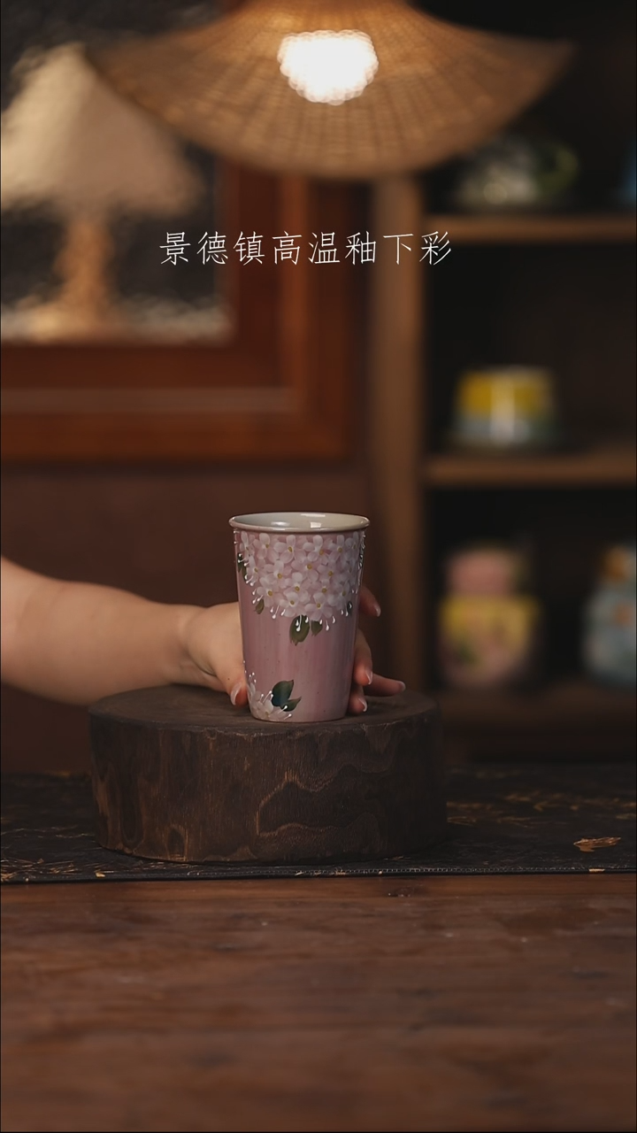 陶瓷景德镇高温釉下手绘陶瓷033