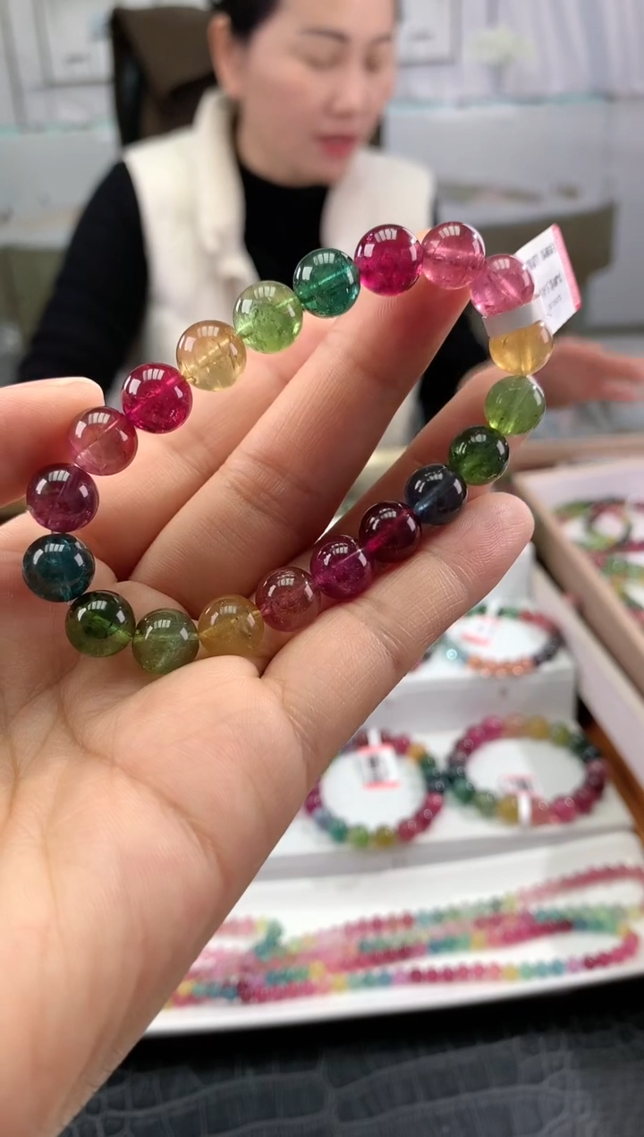 【闪购商品】碧玺手串未镶嵌多样性发一条