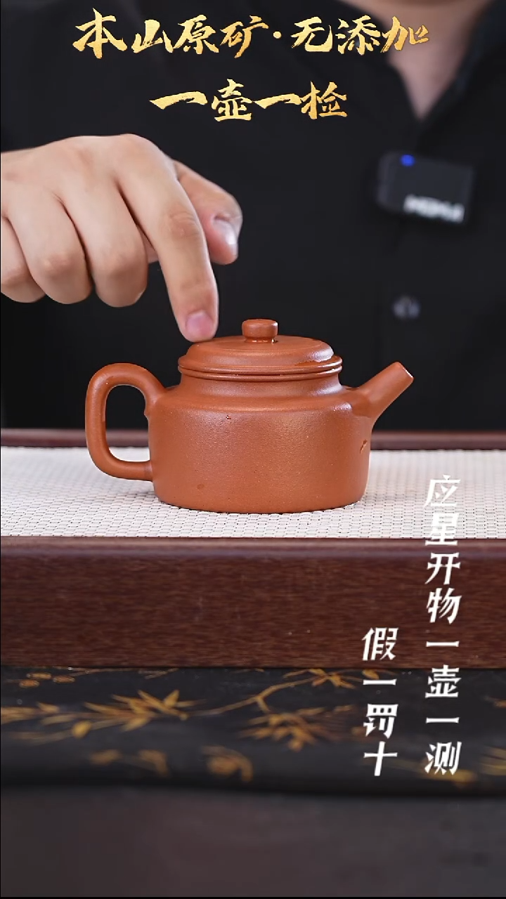 茶壶紫砂砂性朱泥 大亨德钟 230cc