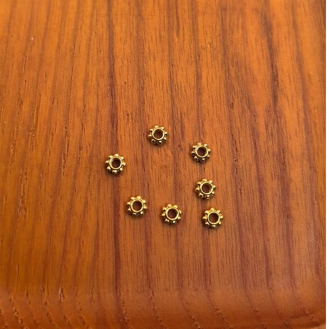 足金999 雪花隔片配件