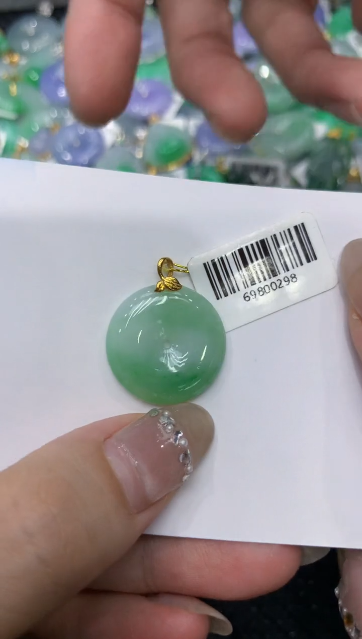 【闪购商品】翡翠颈饰18K金镶嵌222222222