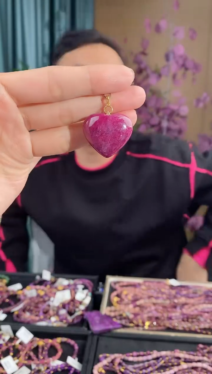 【闪购商品】红宝石吊坠(不含链)18K金镶嵌893