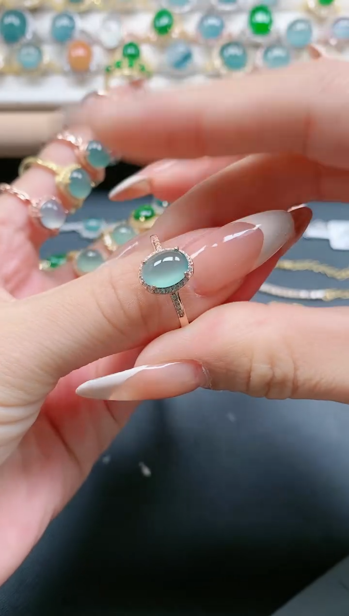 【闪购商品】翡翠戒指银S925镶嵌11111111