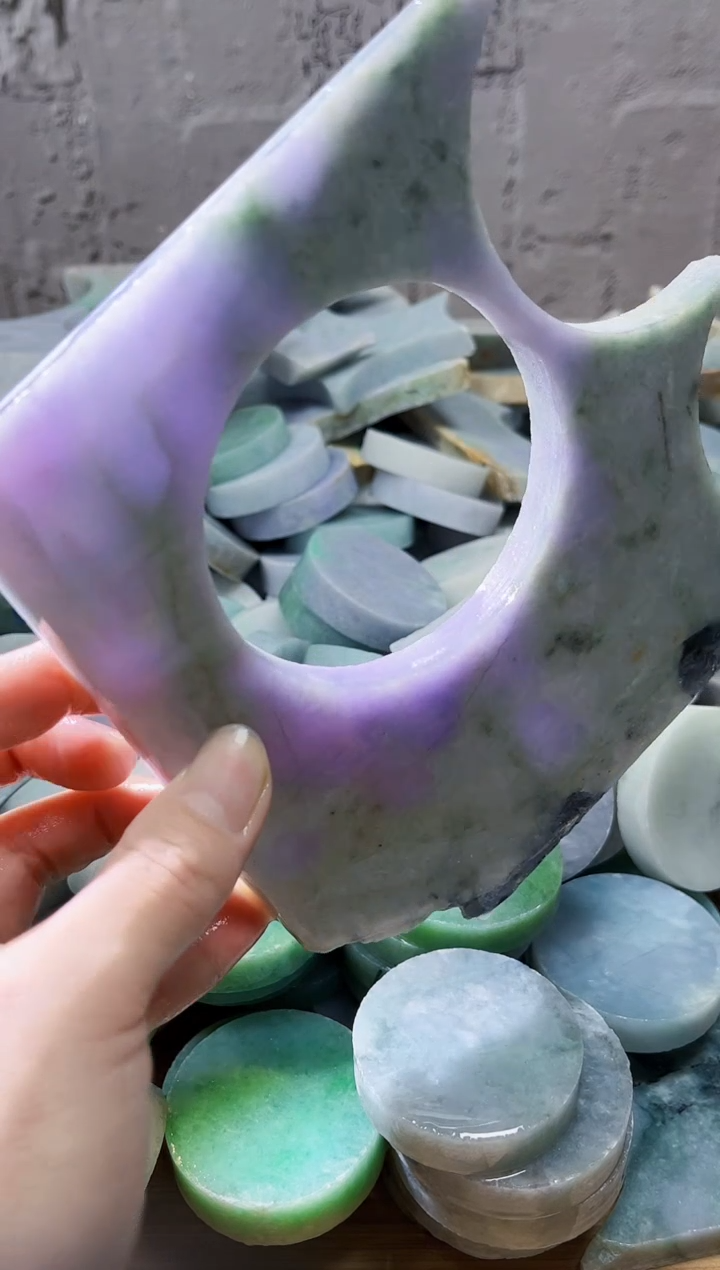 裸石翡翠天然翡翠A货石 南 541