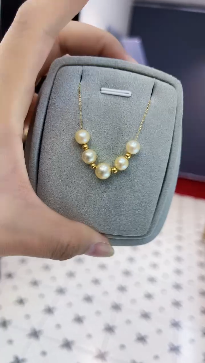 【闪购商品】海水珍珠颈饰18K金镶嵌吊坠