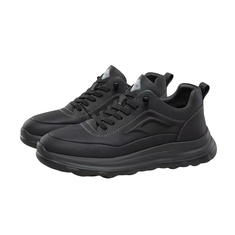 KANGNAI/康奈11257086冬款舒适厚底牛皮系带圆头运动百搭休闲单鞋