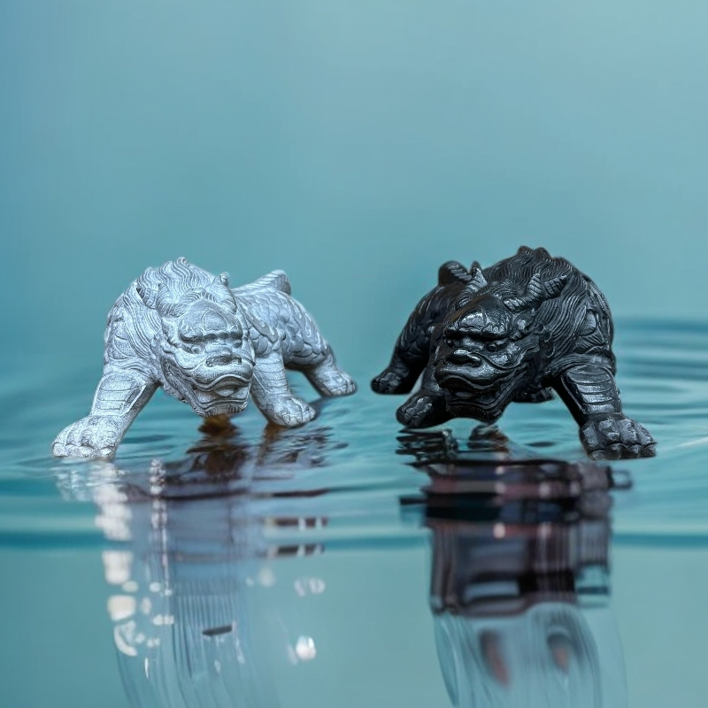 （吸水兽镇水兽）青石雕刻办公室客厅招米造景家居精致鱼缸茶室装饰