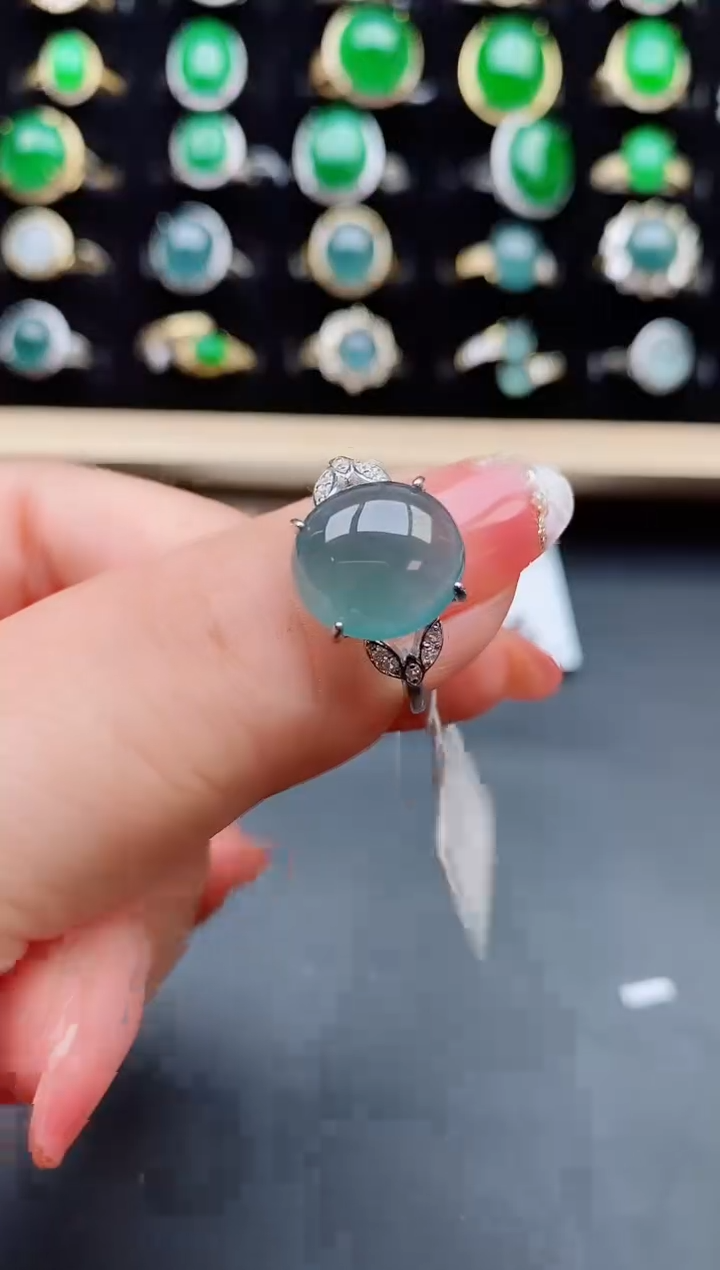【闪购商品】翡翠戒指银S925镶嵌121212