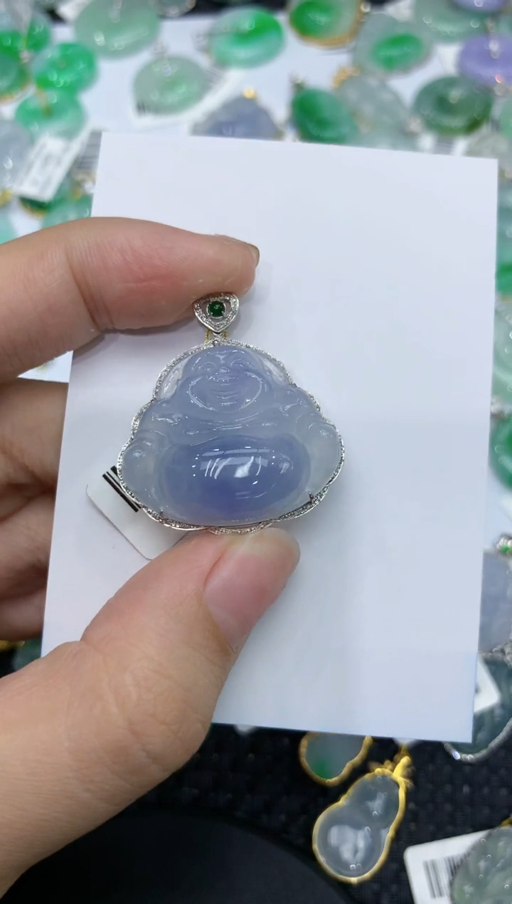 【闪购商品】翡翠颈饰18K金镶嵌111111111