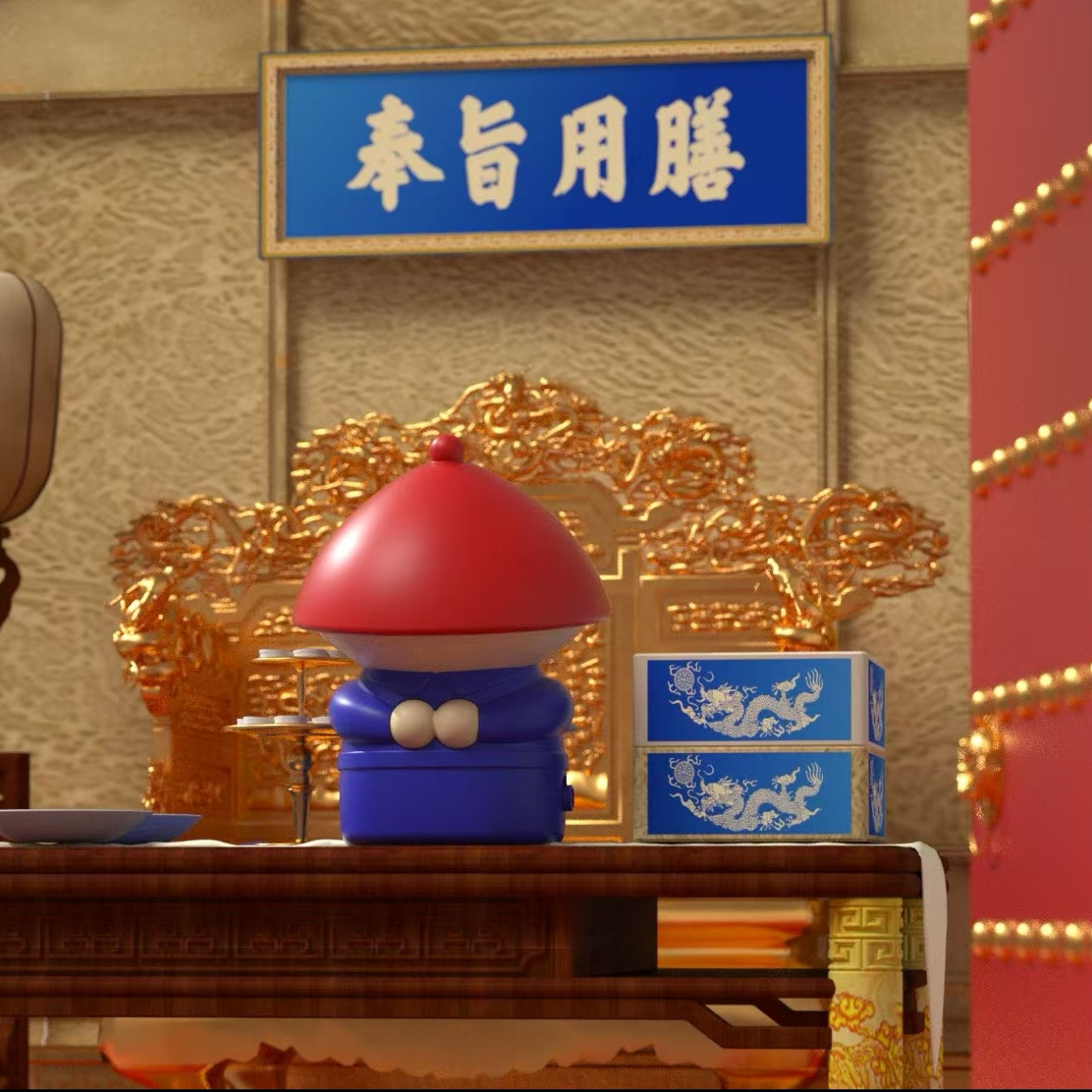 【吗喽】创意大内侍卫小太监奴才语音音效整蛊解压玩具趣味桌面摆件