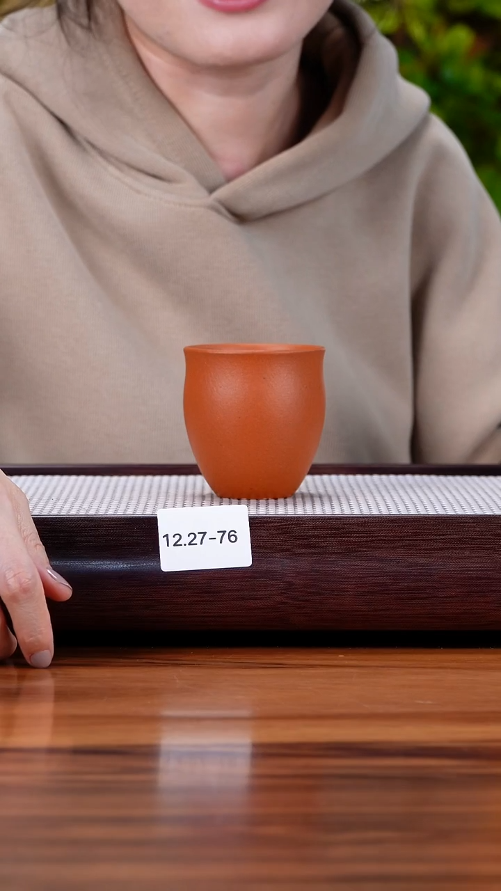 茶壶紫砂所**枝12.27-76大红泥 主人杯