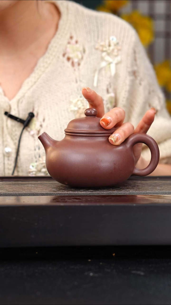 茶壶紫砂四号井底槽青容天350cc陈佳欢