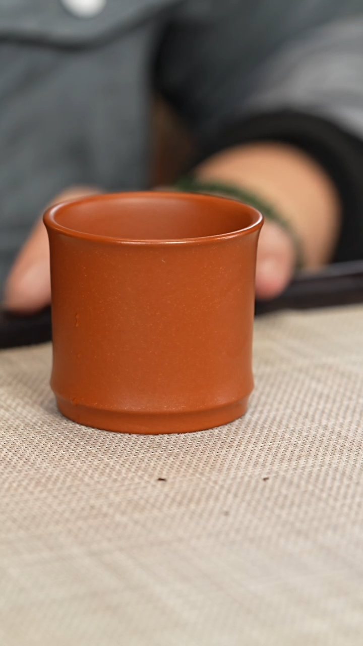 【闪购商品】紫砂茶壶朱泥竹节杯