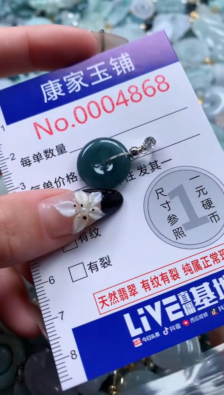 翡翠未镶嵌吊坠(不含链)4868