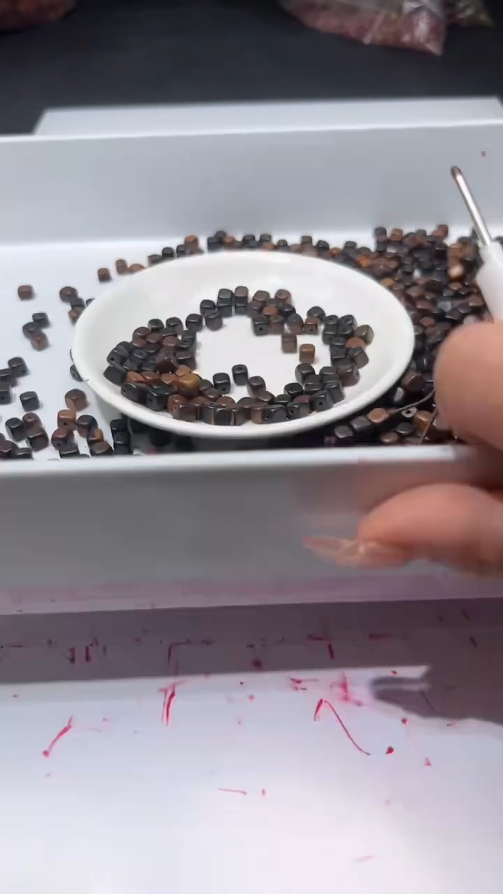 檀香木散珠w3051沉沉方糖6*5mm*10颗