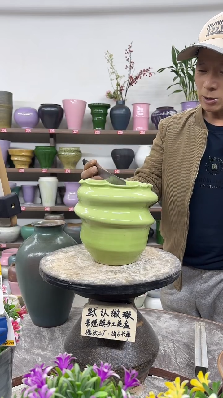 12-13-高18口14瑕-花盆