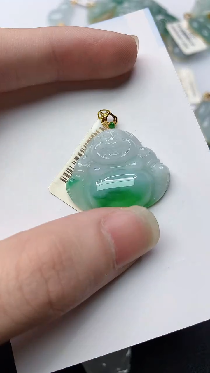 【闪购商品】翡翠颈饰18K金镶嵌84.........