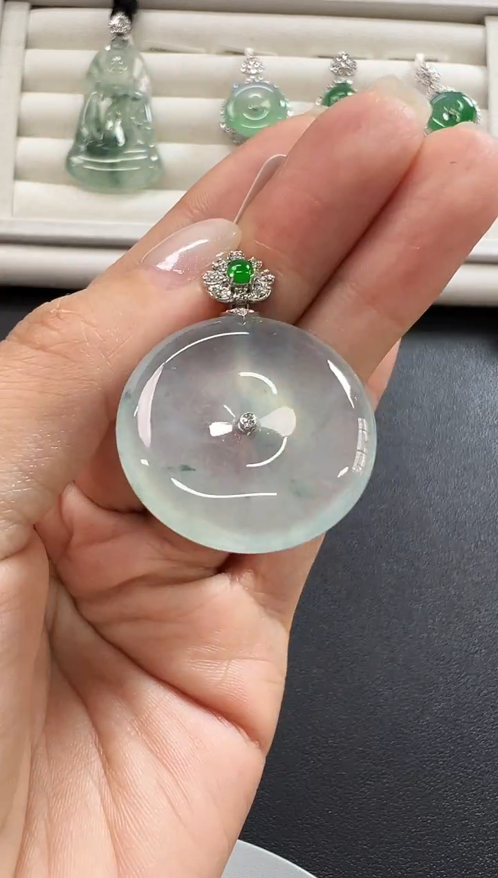 颈饰18K金镶嵌翡翠KXINL1219-023