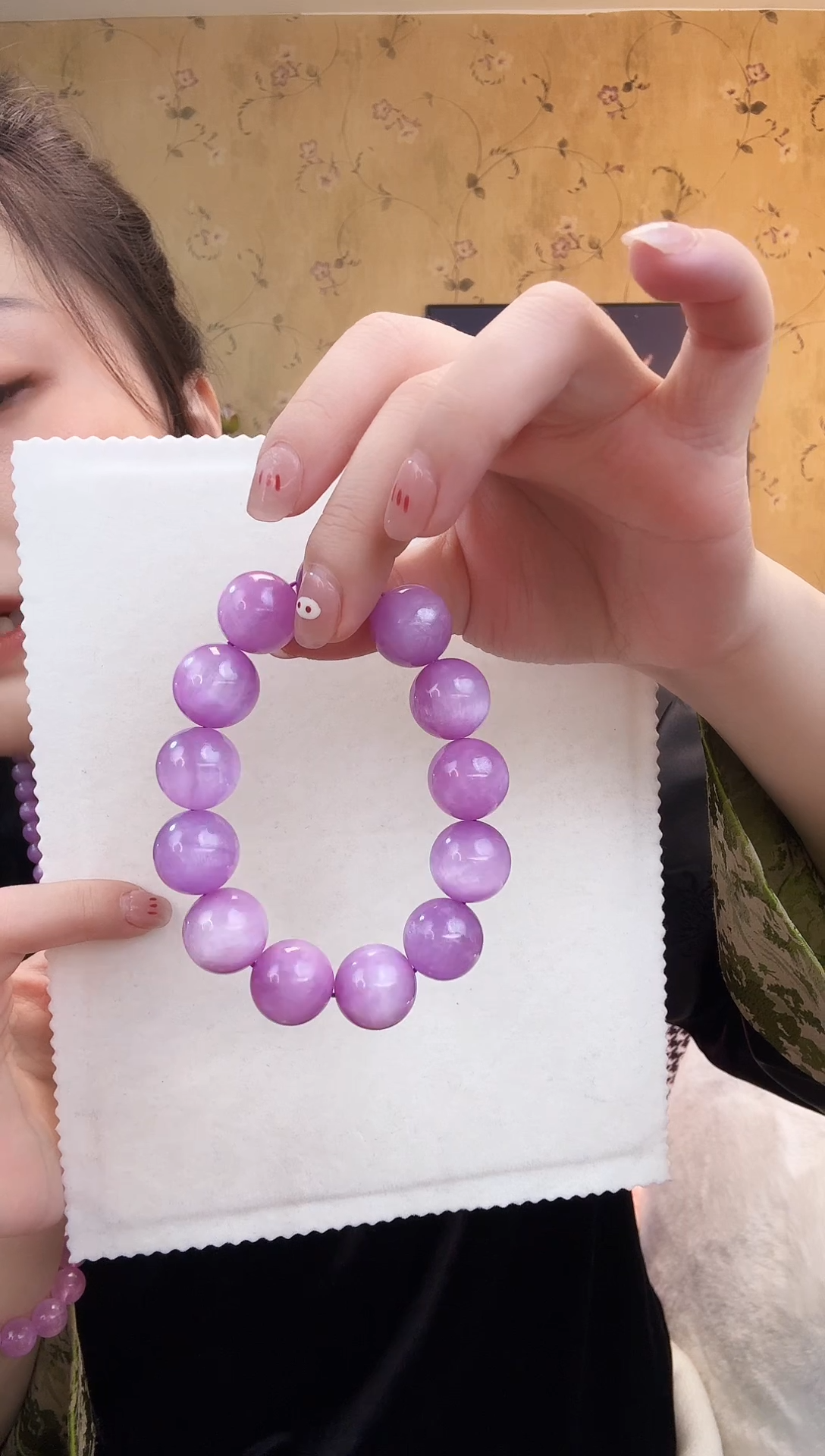 【闪购商品】锂辉石手串未镶嵌紫锂辉手串约16.5