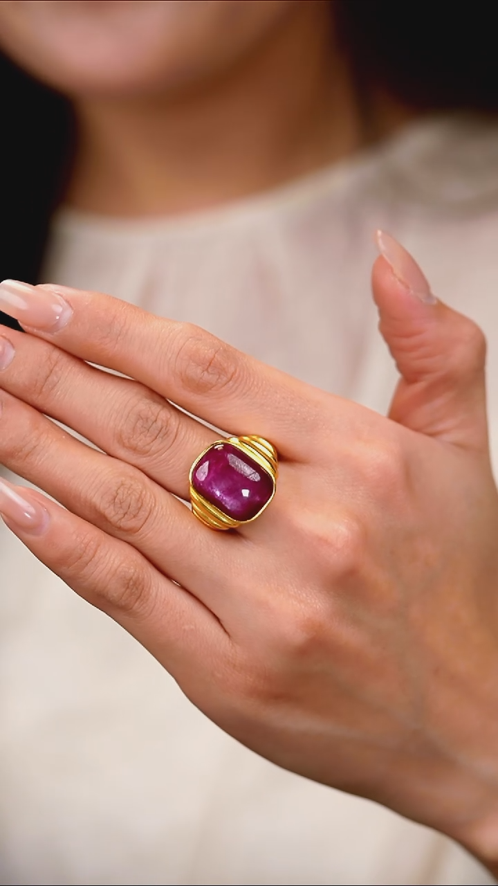 未镶嵌戒指红宝石戒指9