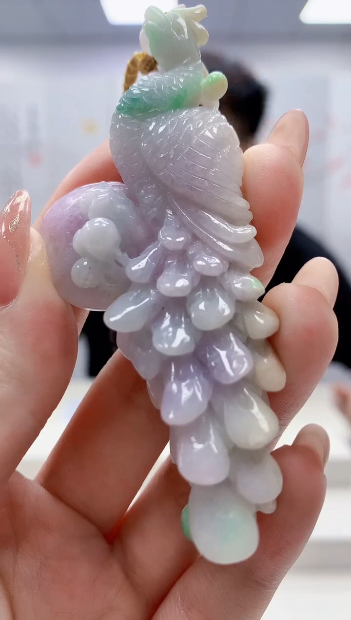 未镶嵌定制翡翠4868jw-毛货挂件33