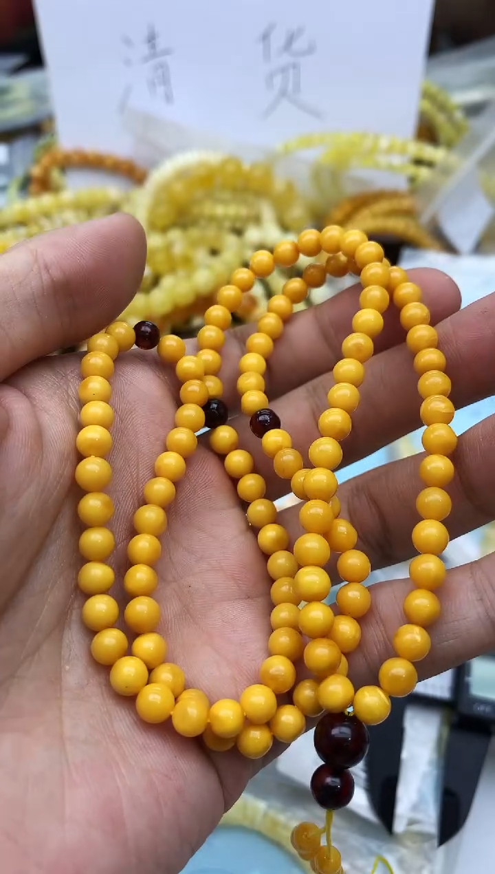 裸石蜜蜡未镶嵌链子卡5