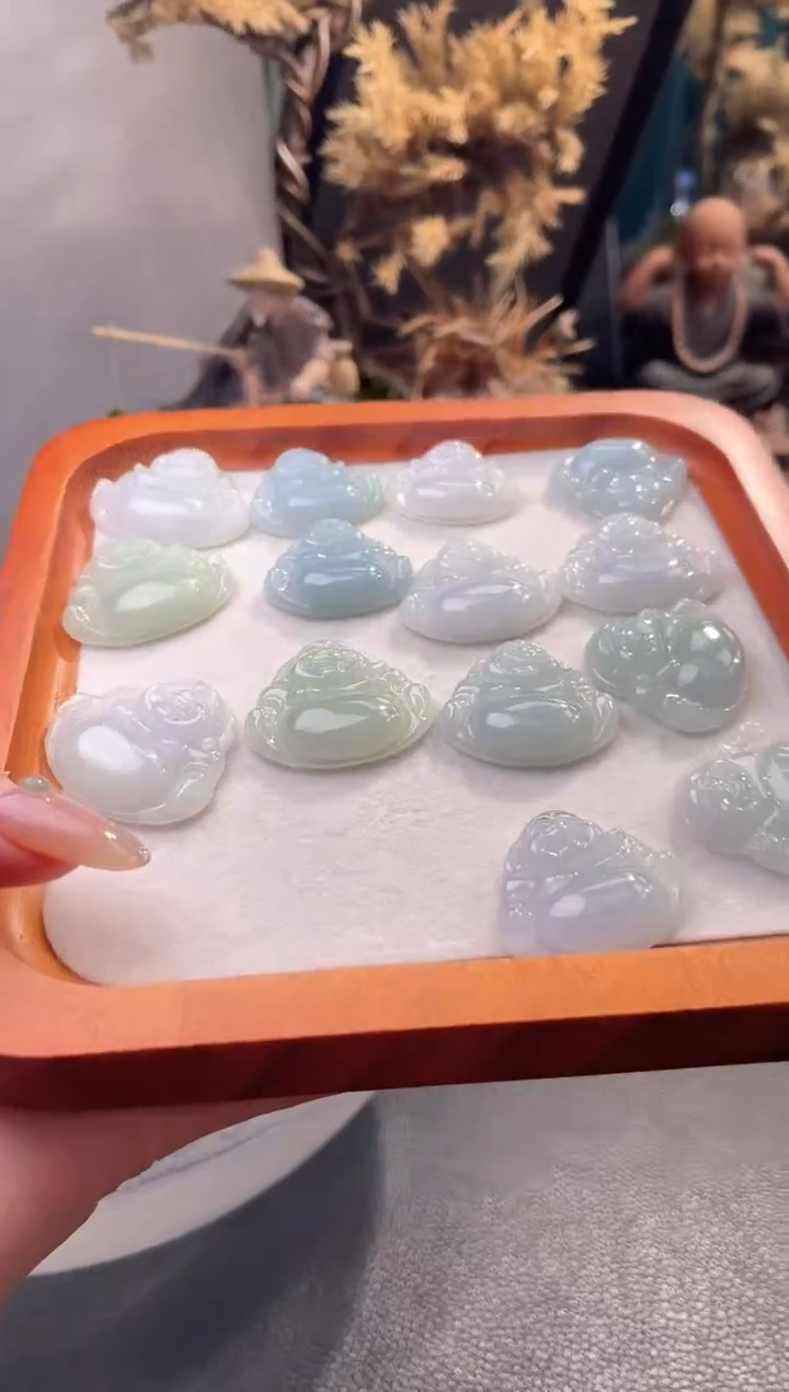 吊坠(不含链)未镶嵌翡翠佛公多样性发一件