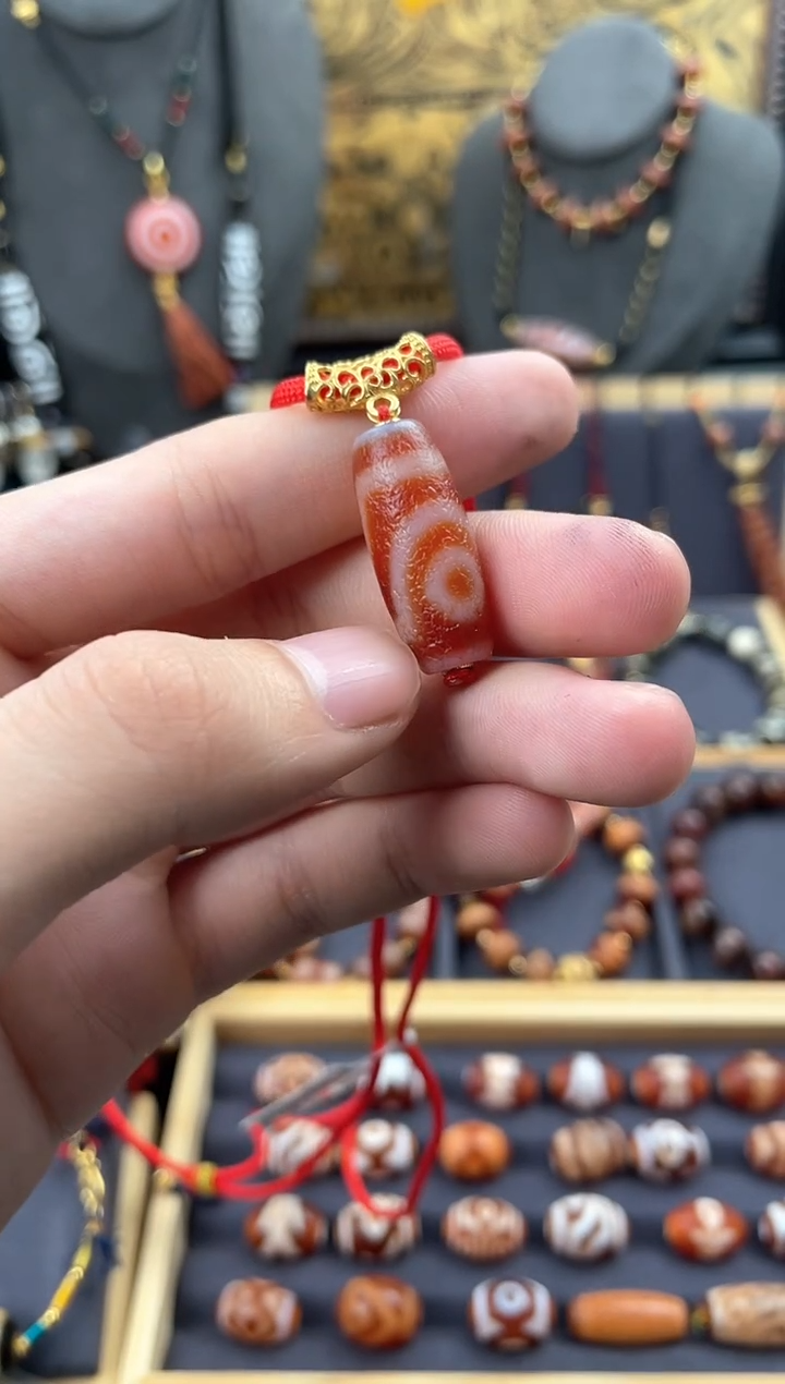 【闪购商品】玛瑙/玉髓颈饰未镶嵌美泓红肉锁骨链