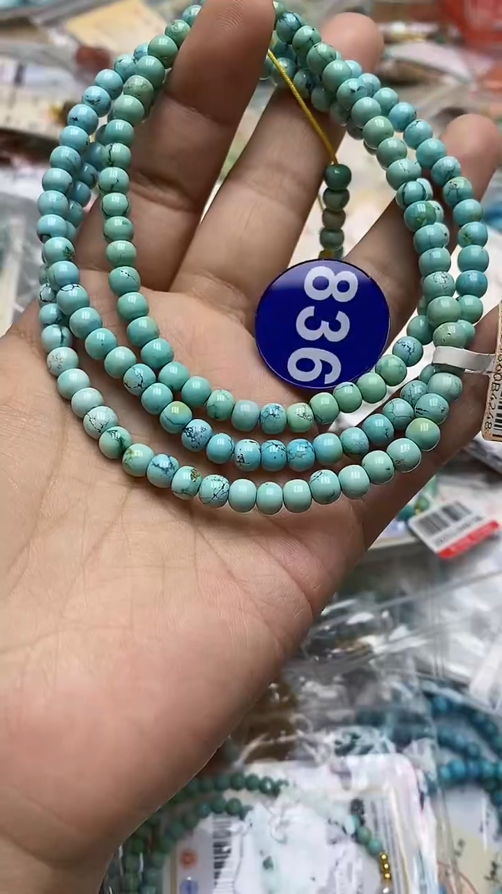绿松石未镶嵌手串836