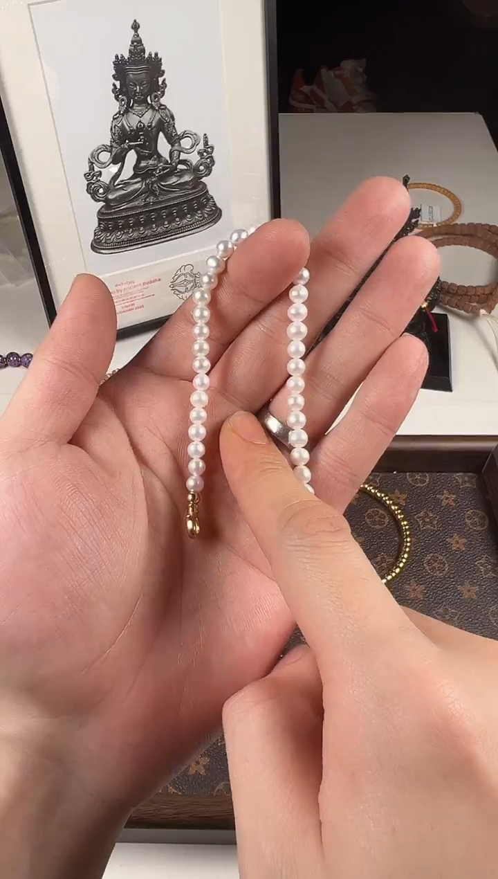 合金手链淡水珍珠溜达顽溜达顽