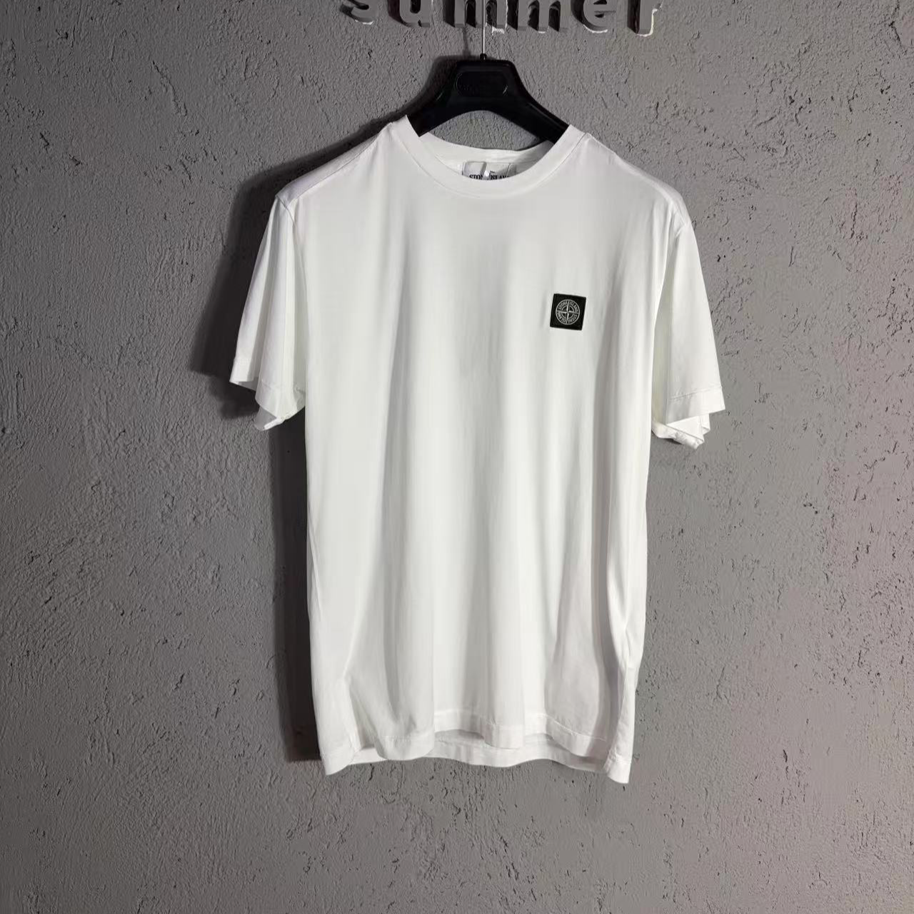 全新未使用 stone island石头岛25春夏 基础款纯色短袖 棉质