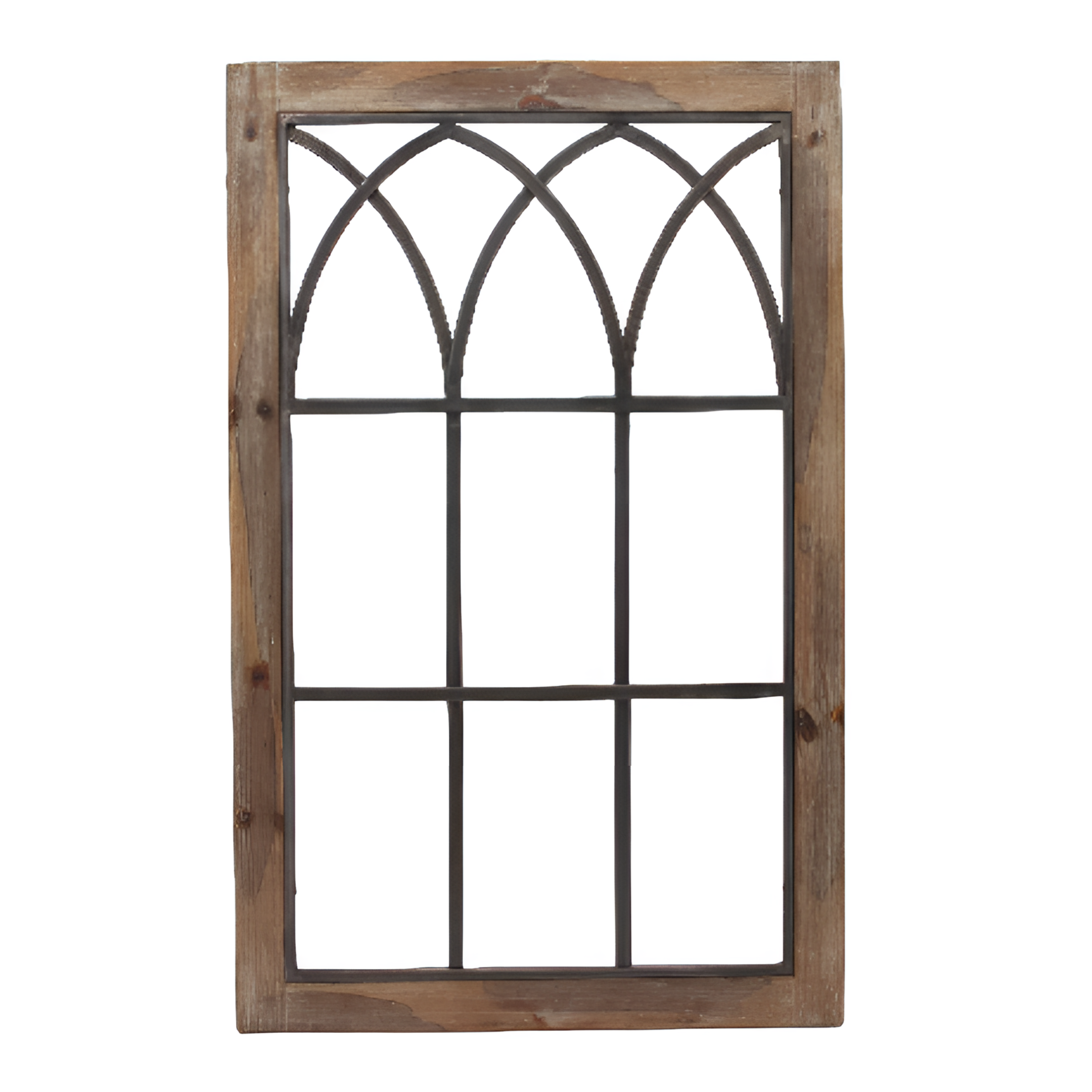 假窗镜 长方+拱形美式复古做旧挂镜镜子 客厅家用简约创意