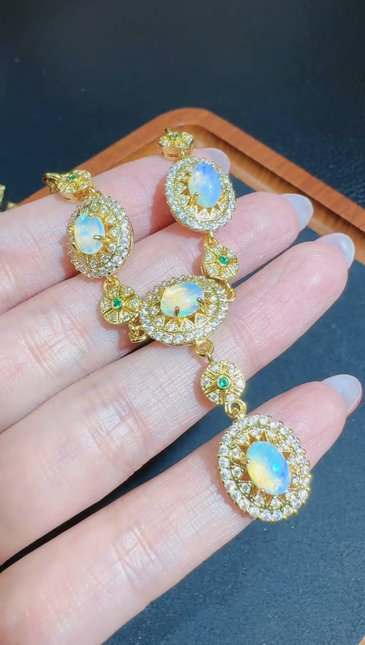 【闪购商品】欧泊项链合金发一件