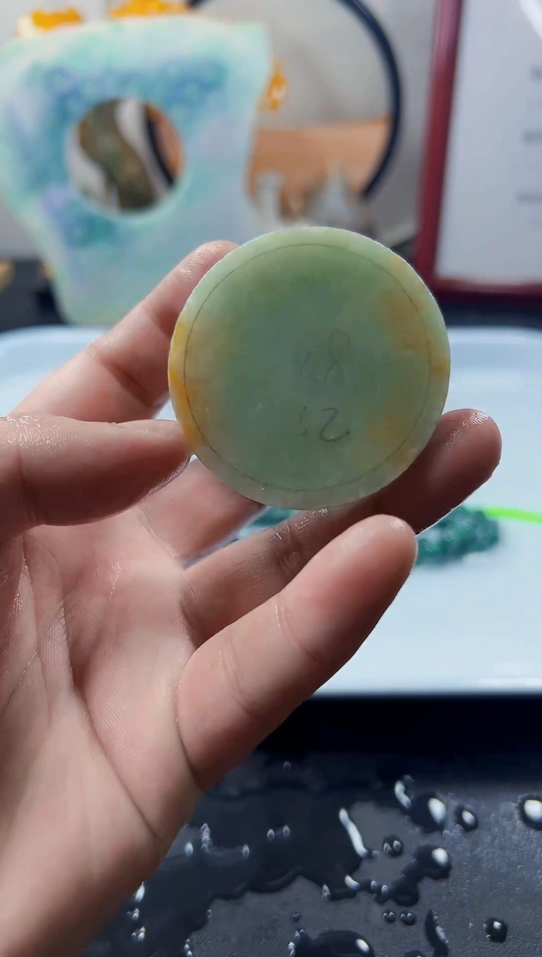 颈饰未镶嵌翡翠天然缅甸A货翡翠