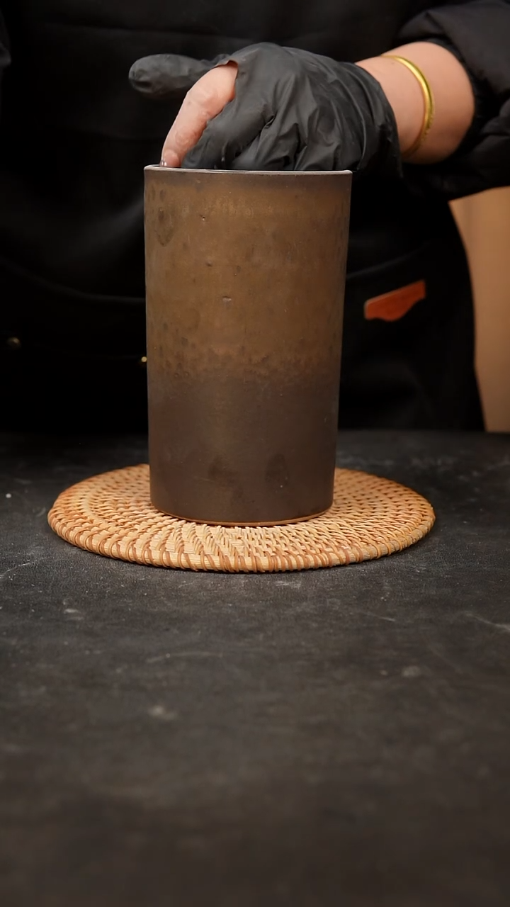 【闪购商品】瓷片 泥泥手工花盆口9高17