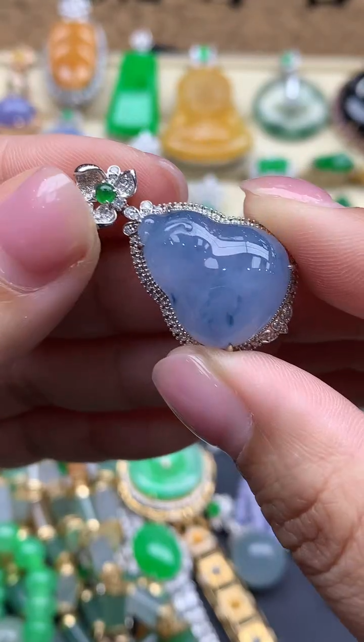 【闪购商品】翡翠颈饰18K金镶嵌556-中国好珍宝