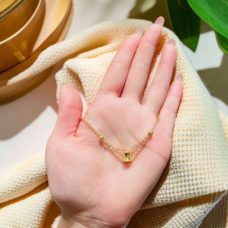 足银手链 足银手链 交叉小蛮腰手链轻奢小众精致百搭时尚气质