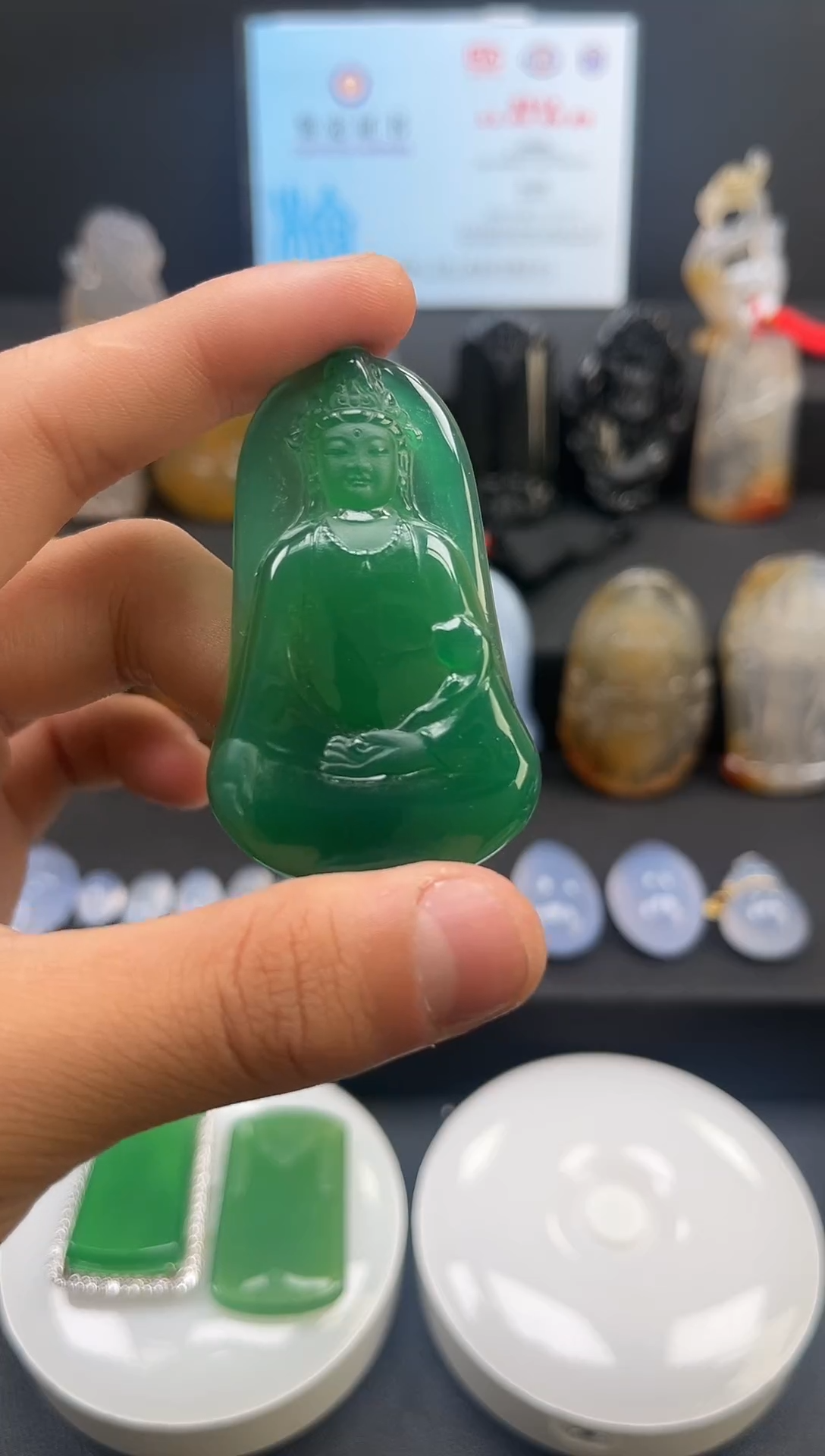 未镶嵌颈饰玛瑙/玉髓天然珠宝 一物一证