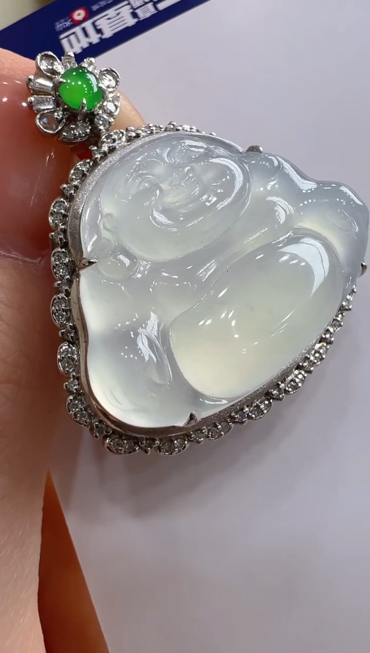 【闪购商品】翡翠吊坠(不含链)18K金镶嵌多样性发货拍一发一