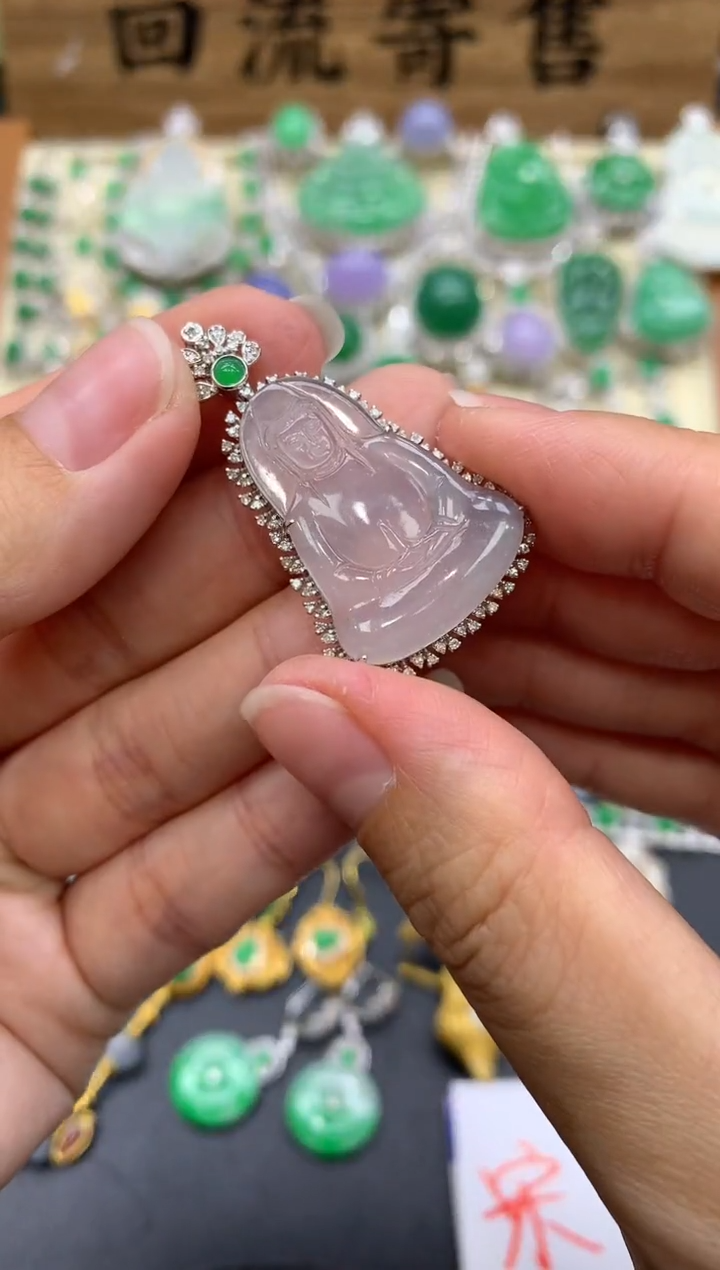 【闪购商品】翡翠颈饰18K金镶嵌206-中国好珍宝