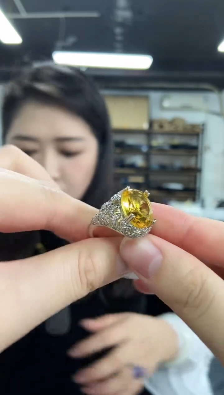 【闪购商品】水晶戒指未镶嵌多样性发其一颜色微差