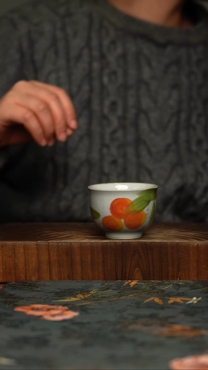 瓷片釉下彩手工手绘同款