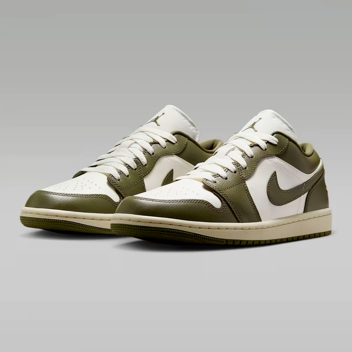 NIKE/耐克男女同款 AJ1 流光风橄榄绿复古篮球鞋运板鞋DC0774-122