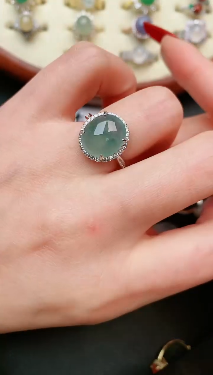 【闪购商品】翡翠戒指银S925镶嵌.....